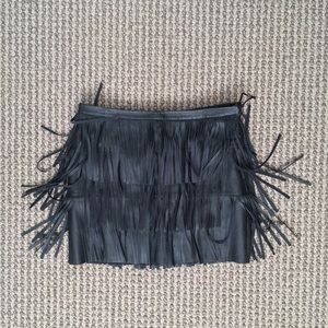 Beautiful natural leather skirt for fun time